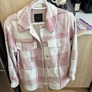 Dynamite Pink and White Checkered Jacket